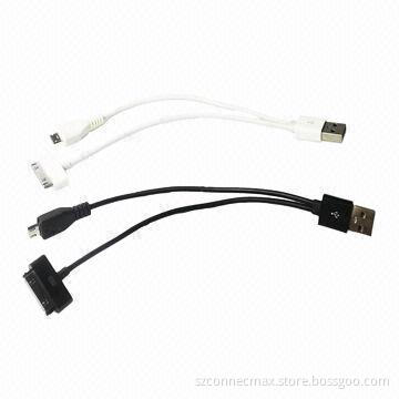 2-in-1 USB to Micro Cable for iPhone 4S/4G/3GS/3G/iPod/Blackberry/Samsung/HTC/Nokia